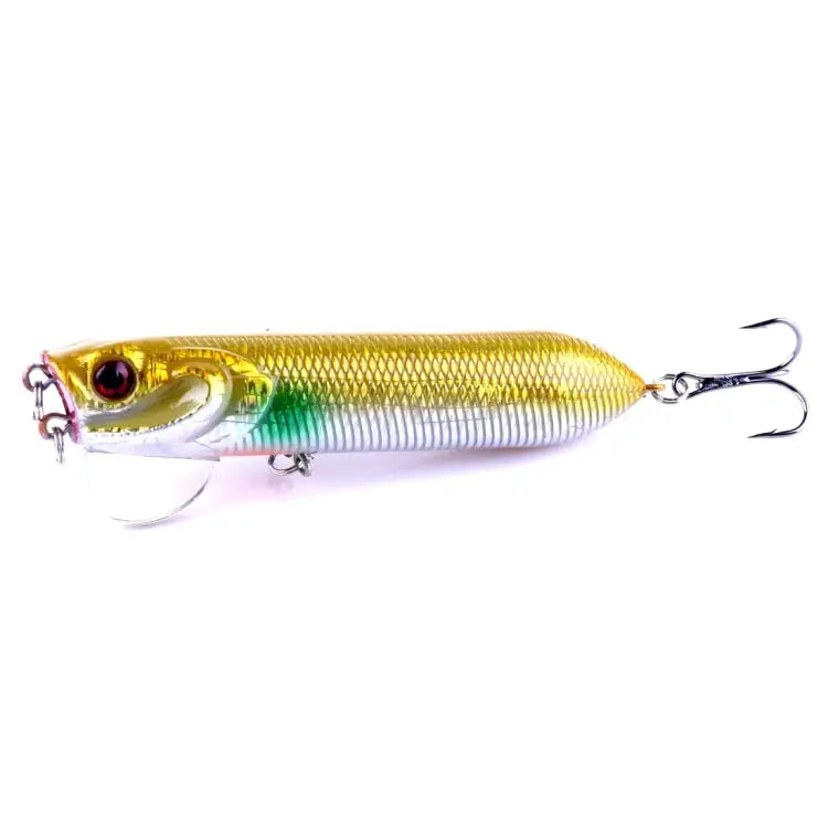 HENGJIA Artificial Fishing Lures Popper Bionic Fishing Bait with Hooks Length: 9.5 cm Random Color Delivery - Length: