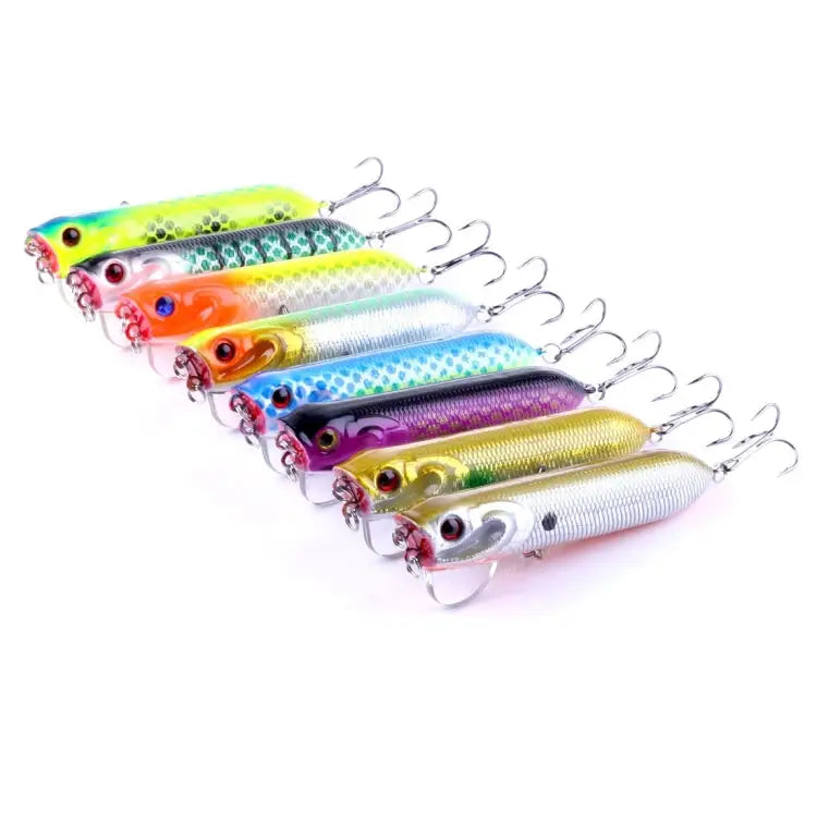 HENGJIA Artificial Fishing Lures Popper Bionic Fishing Bait with Hooks Length: 9.5 cm Random Color Delivery - Length: