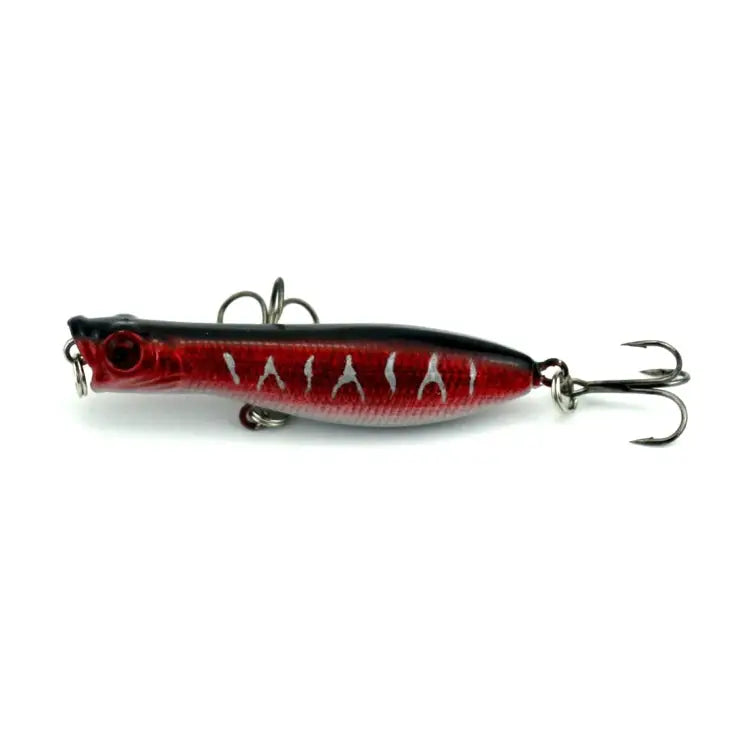 HENGJIA Artificial Fishing Lures Popper Bionic Fishing Bait with Hooks Length: 6 cm Random Color Delivery - Length: 6 cm