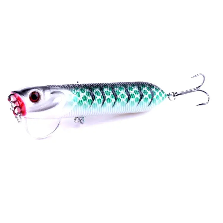 HENGJIA Artificial Fishing Lures Popper Bionic Fishing Bait with Hooks Length: 9.5 cm Random Color Delivery - Length: