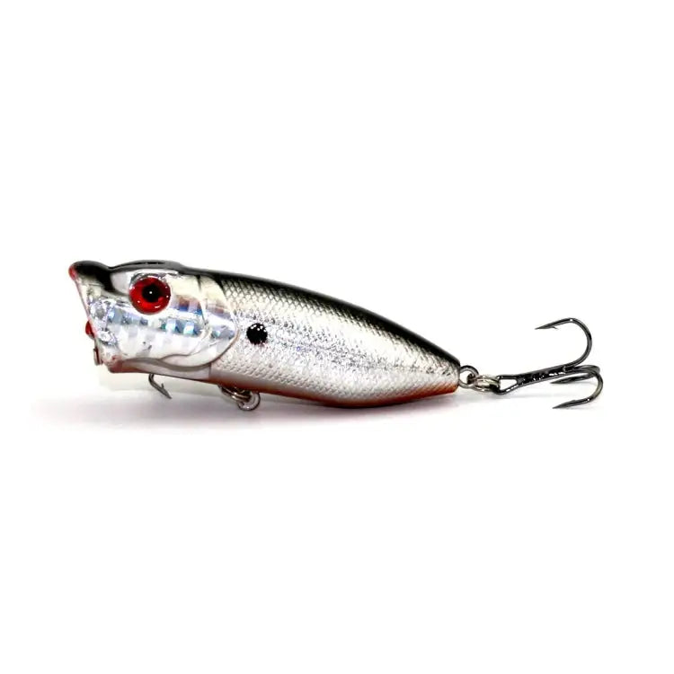 HENGJIA Artificial Popper Fishing Lures Environmentally Friendly Fishing Bait with Hooks Length: 6.5 cm Random Color