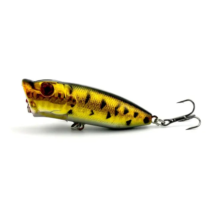 HENGJIA Artificial Popper Fishing Lures Environmentally Friendly Fishing Bait with Hooks Length: 6.5 cm Random Color