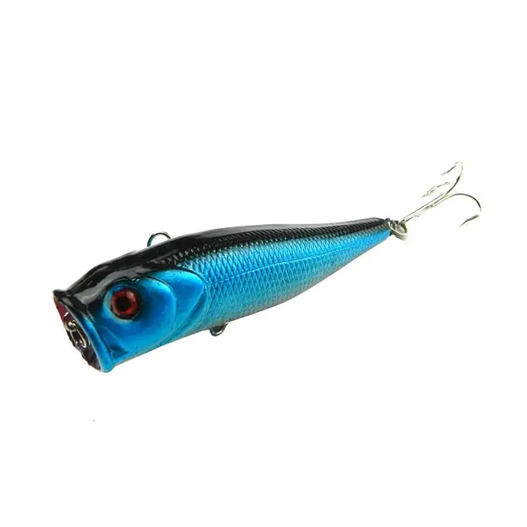 HENGJIA Plastic Artificial Fishing Lures Popper Bionic Fishing Bait with Hooks Length: 9 cm Random Color Delivery