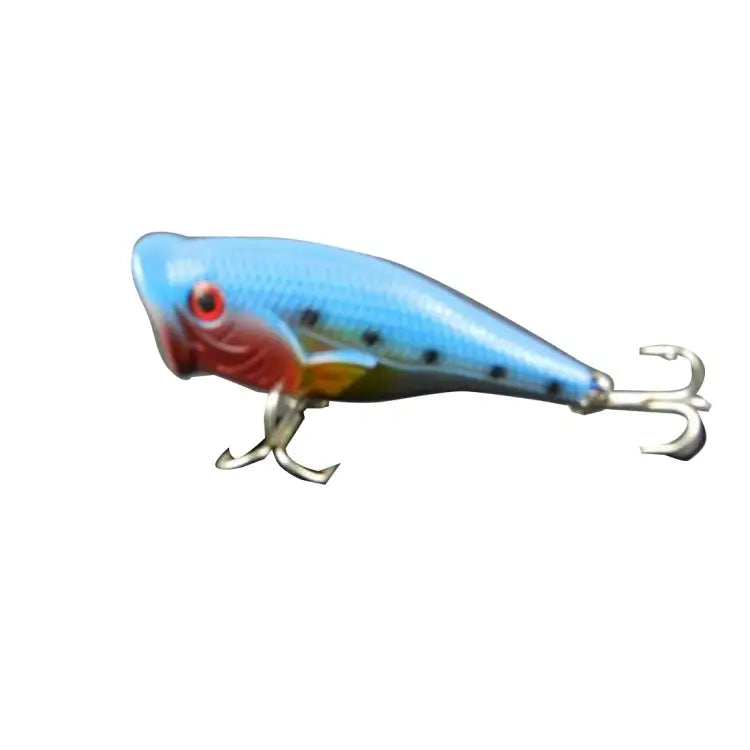 HENGJIA Plastic Artificial Fishing Lures Popper Bionic Fishing Bait with Hooks Length: 6.5 cm Random Color Delivery