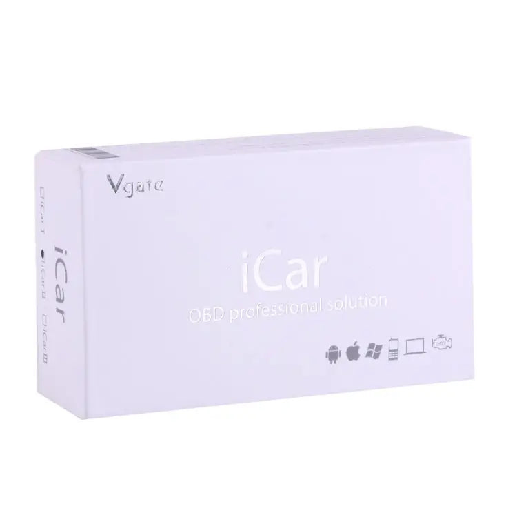 High Quality Super Mini Vgate iCar2 ELM327 OBDII WiFi Car Scanner Tool Support Android & iOS - WiFi Black / Black