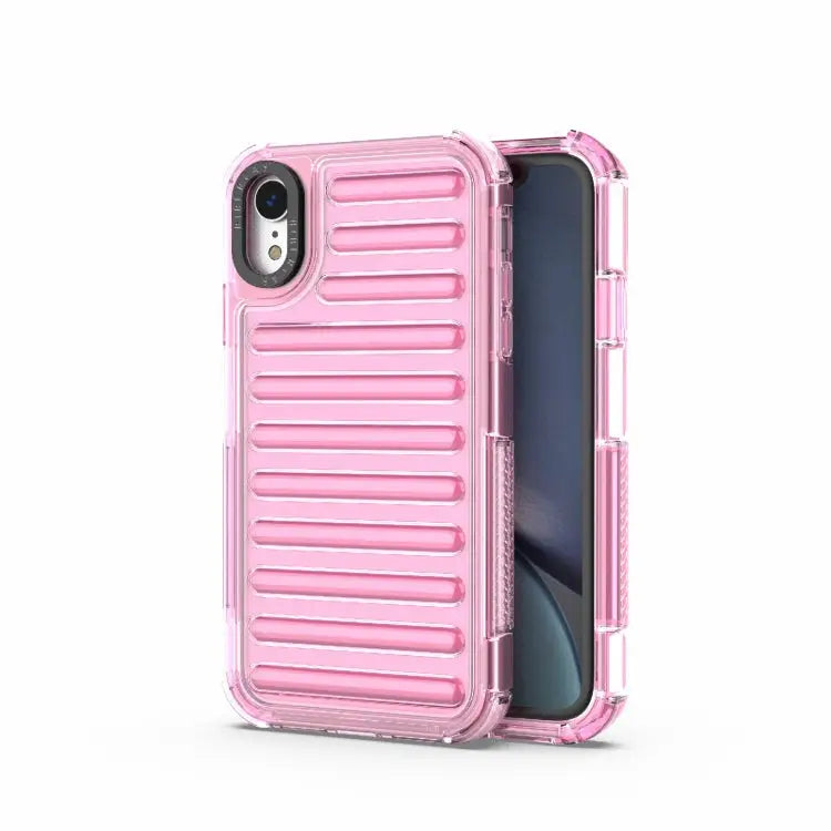 High Transparency TPU Hybrid PC Airbag Phone Case For iPhone 11 For iPhone XS / X For iPhone XR - For iPhone XR / Pink