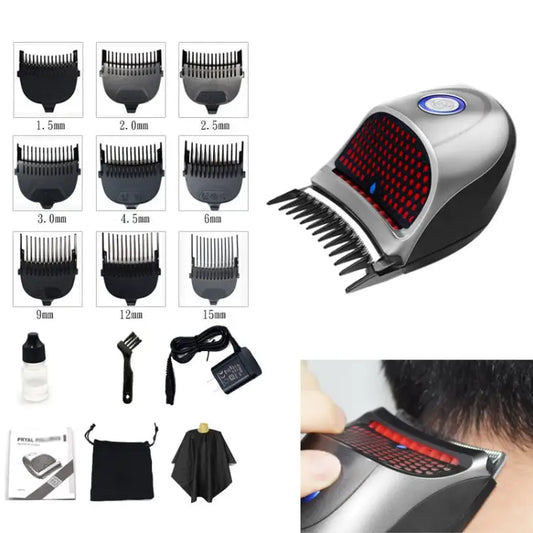 HJ-2018 Men Electric Shaver Fader Self-help Hair Clipper with Wai Cloth + Sponge Standard Version CN Plug with Wai