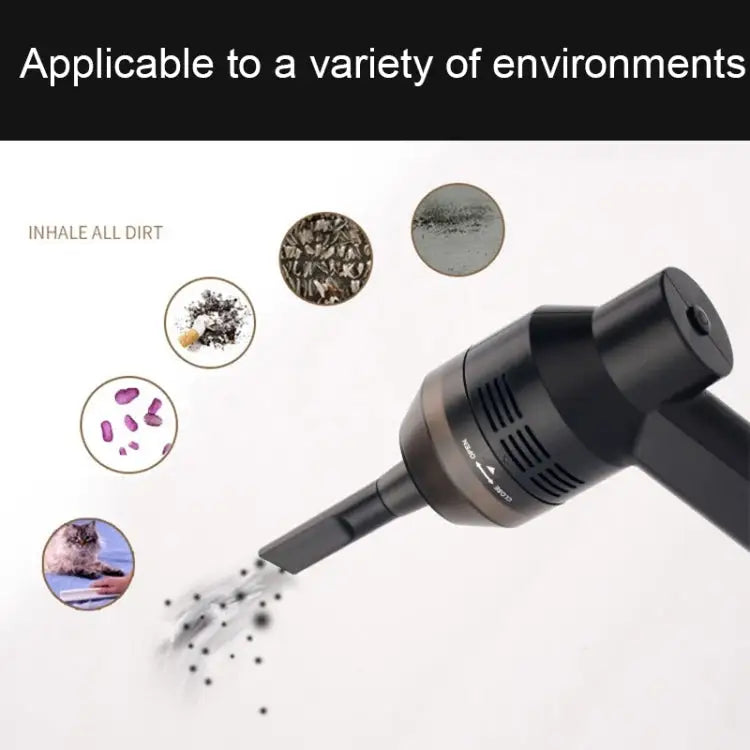 HK-6019A 3.5W Portable USB Powerful Suction Cleaner Computer Keyboard Brush Nozzle Dust Collector Handheld Sucker Clean