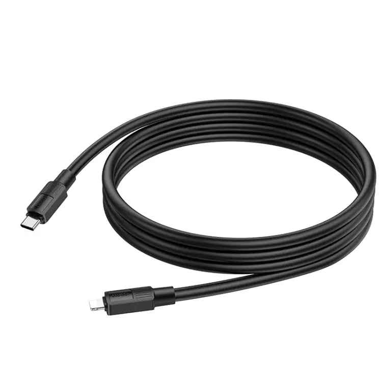 hoco X84 20W USB-C / Type-C to 8 Pin Solid PD Charging Data Cable，Length：1m - White - Apple Accessories