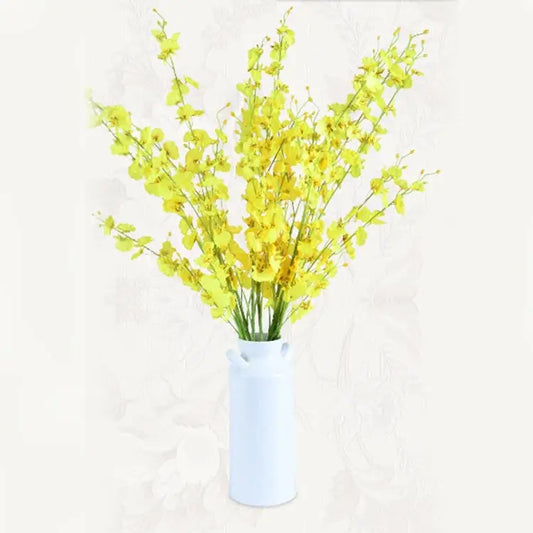 Home Wedding Party Decor Silk Orchid DIY Artificial Flower Phalaenopsis Bouquets Random Color Delivery - 5 Heads/Bouquet