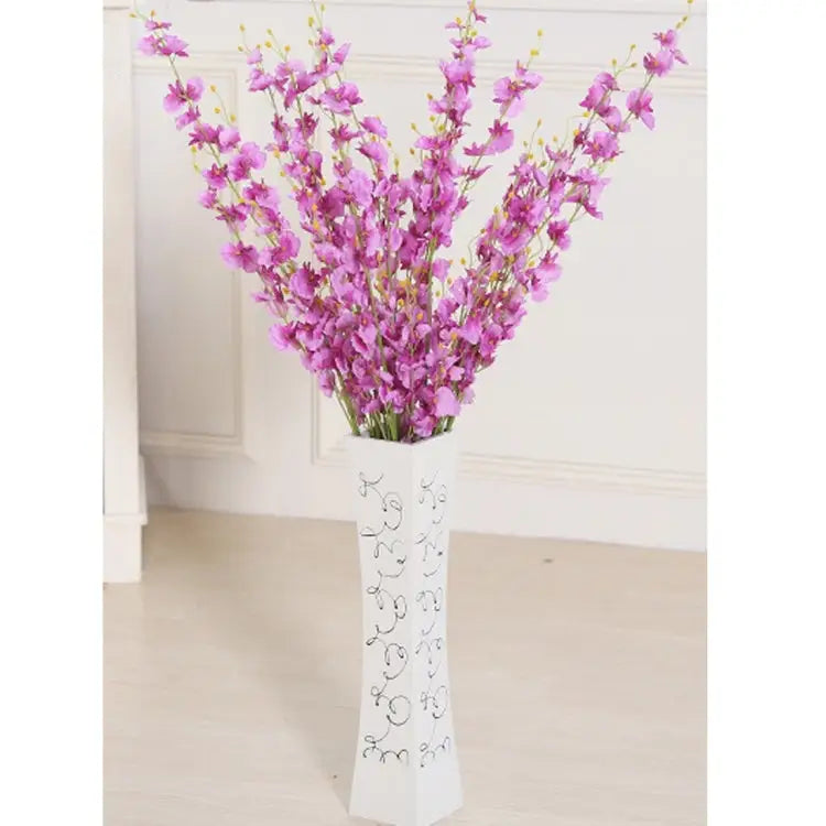 Home Wedding Party Decor Silk Orchid DIY Artificial Flower Phalaenopsis Bouquets Random Color Delivery - 5 Heads/Bouquet