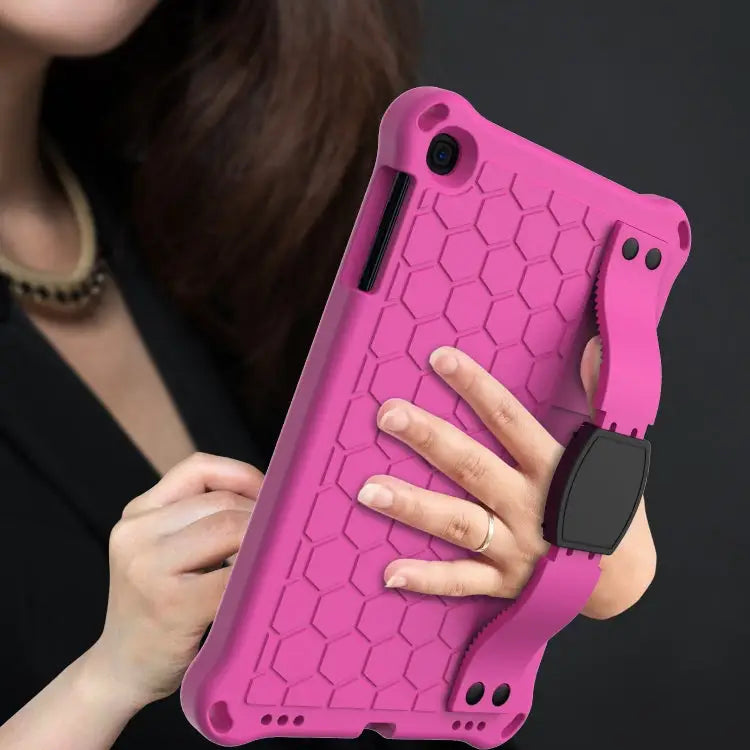 Honeycomb Design EVA + PC Four Corner Anti Falling Flat Protective Shell With Straps For iPad mini 5 / 4 / 3 / 2 /1