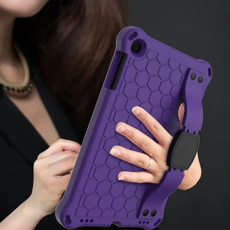 Honeycomb Design EVA + PC Four Corner Anti Falling Flat Protective Shell With Straps For iPad mini 5 / 4 / 3 / 2 /1