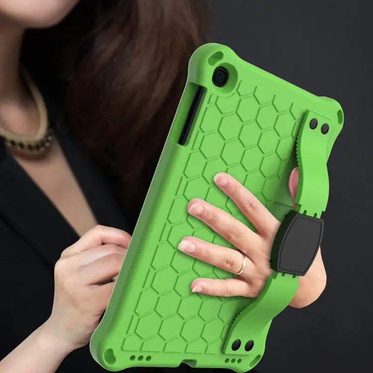 Honeycomb Design EVA + PC Four Corner Anti Falling Flat Protective Shell With Straps For iPad mini 5 / 4 / 3 / 2 /1
