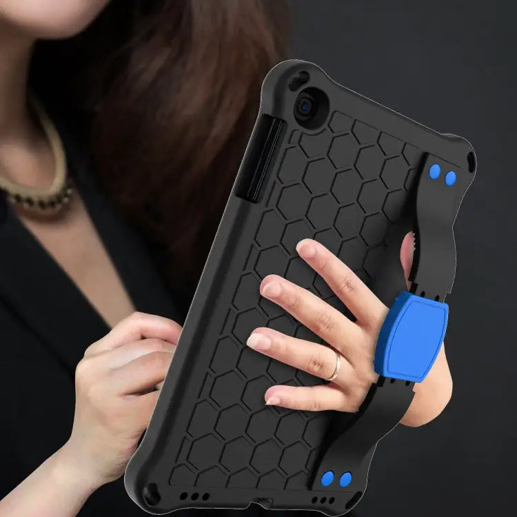 Honeycomb Design EVA + PC Four Corner Anti Falling Flat Protective Shell With Straps For iPad mini 5 / 4 / 3 / 2 /1