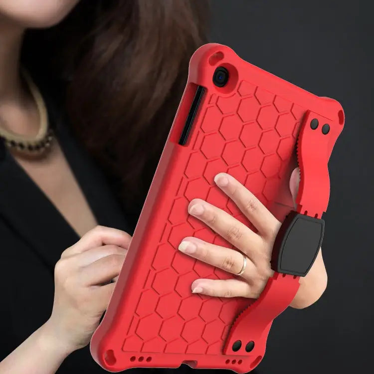 Honeycomb Design EVA + PC Four Corner Anti Falling Flat Protective Shell With Straps For iPad mini 5 / 4 / 3 / 2 /1