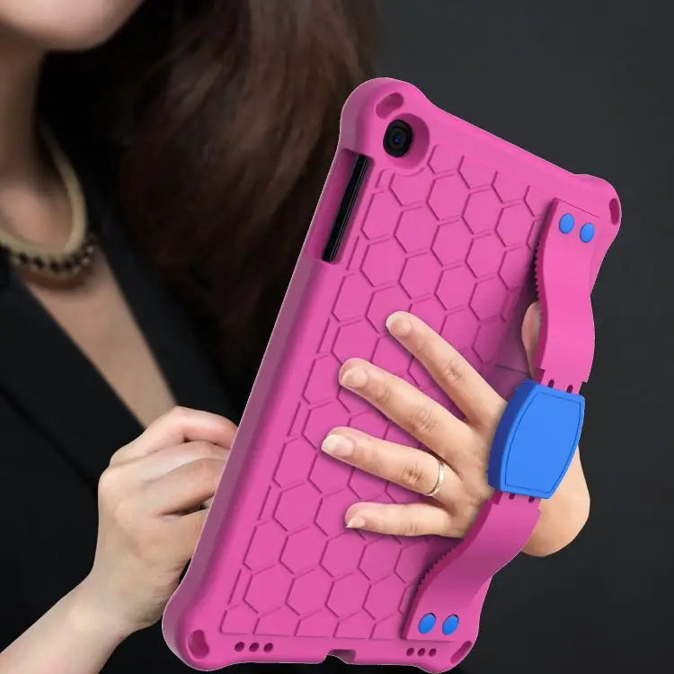 Honeycomb Design EVA + PC Four Corner Anti Falling Flat Protective Shell With Straps For iPad mini 5 / 4 / 3 / 2 /1