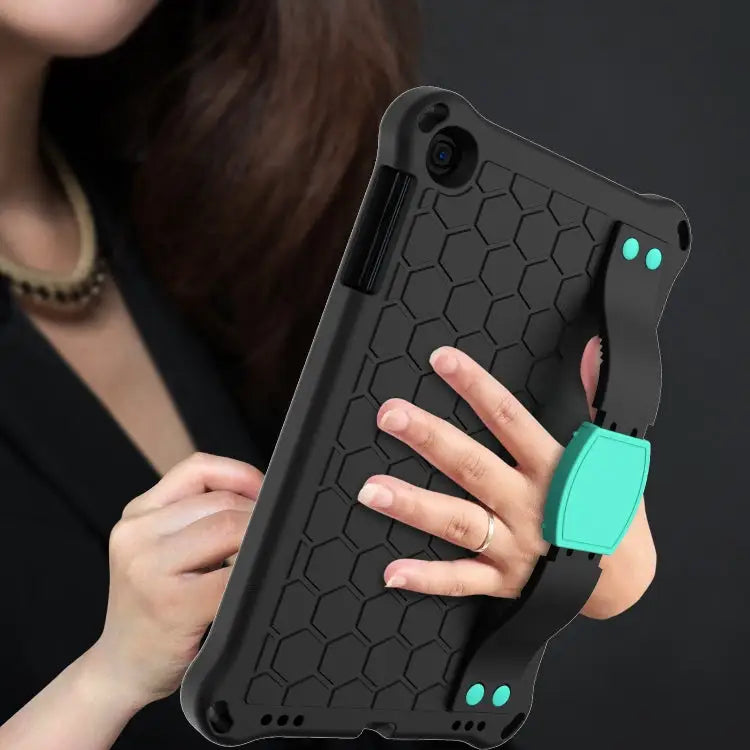 Honeycomb Design EVA + PC Four Corner Anti Falling Flat Protective Shell With Straps For iPad mini 5 / 4 / 3 / 2 /1