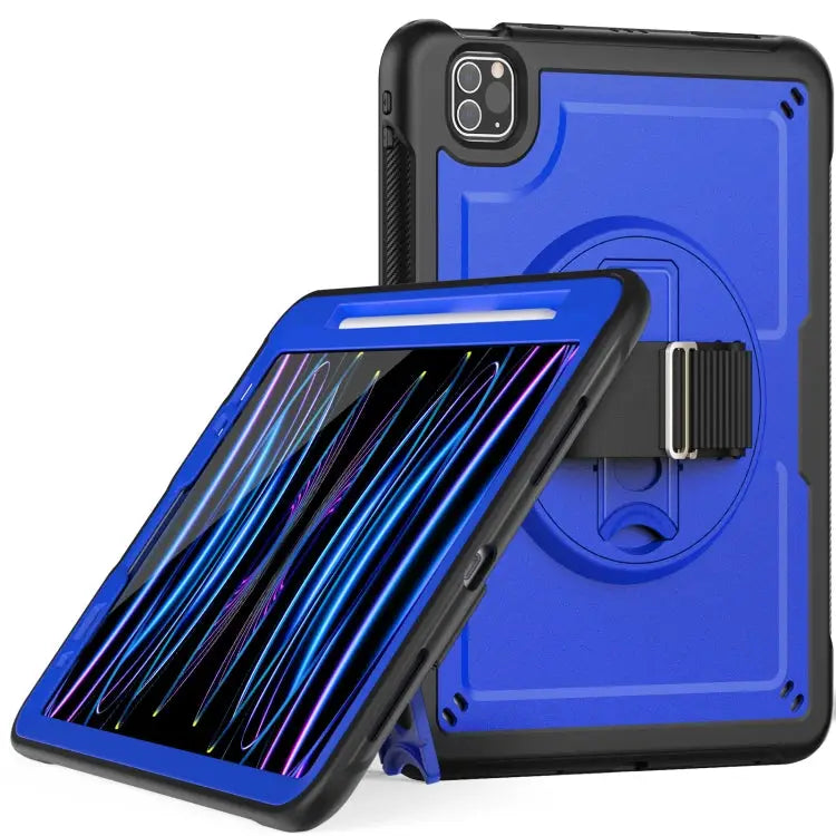 Honeycomb Hand Grip Turntable Stand Tablet Case For iPad Air 2022 10.9 / Pro 11 2022 For iPad 10.2 2021 / 2020 / 10.5