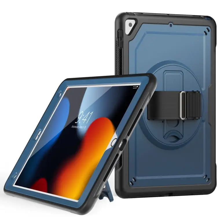 Honeycomb Hand Grip Turntable Stand Tablet Case For iPad Air 2022 10.9 / Pro 11 2022 For iPad 10.2 2021 / 2020 / 10.5