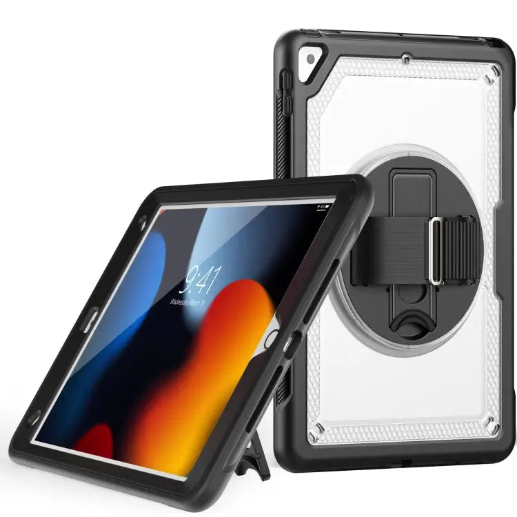 Honeycomb Hand Grip Turntable Stand Tablet Case For iPad Air 2022 10.9 / Pro 11 2022 For iPad 10.2 2021 / 2020 / 10.5