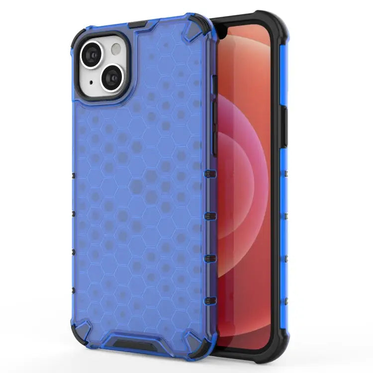 Honeycomb Phone Case - For iPhone 15 / Blue