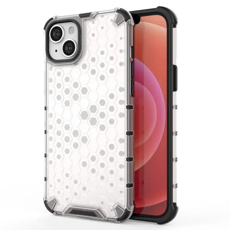 Honeycomb Phone Case - For iPhone 15 Plus / White