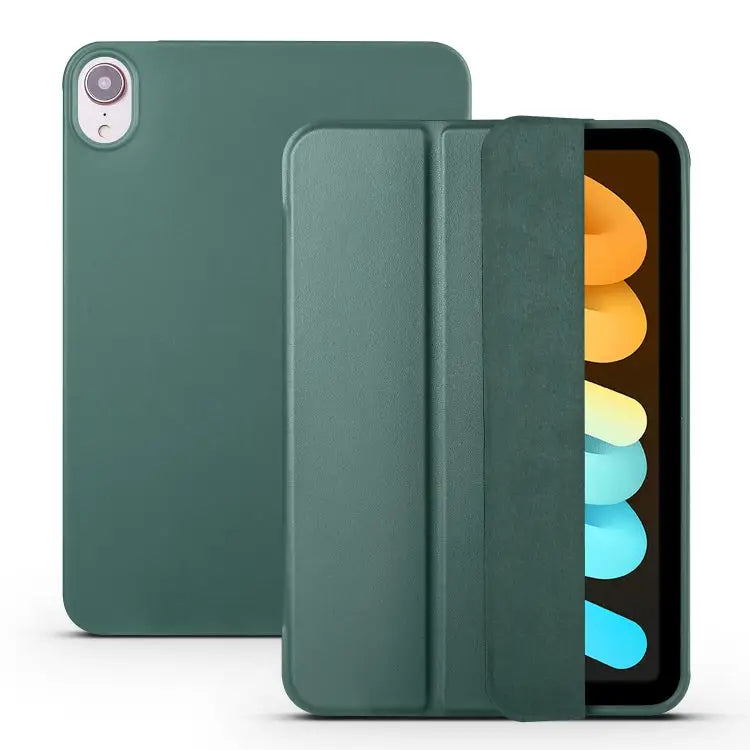 Honeycomb TPU Leather Tablet Case with 3-Folding Holder For iPad mini 6 / mini 2024 - For iPad mini 6 / mini 2024