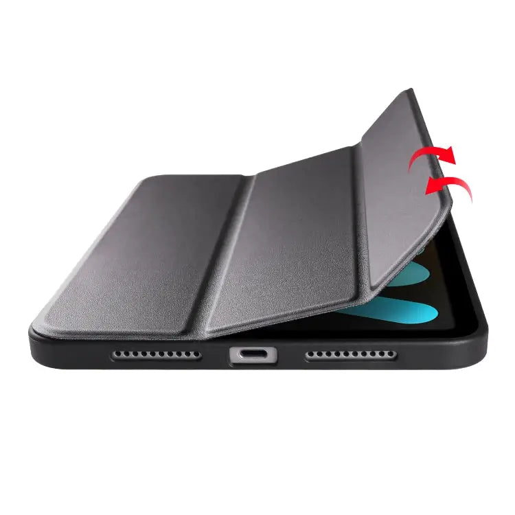 Honeycomb TPU Leather Tablet Case with 3-Folding Holder For iPad mini 6 / mini 2024 - Apple Accessories