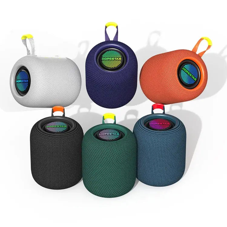 HOPESTAR H56 IPX6 Waterproof 10W TWS Subwoofer Light Bluetooth Speaker H56 - H56 / White - Apple Accessories