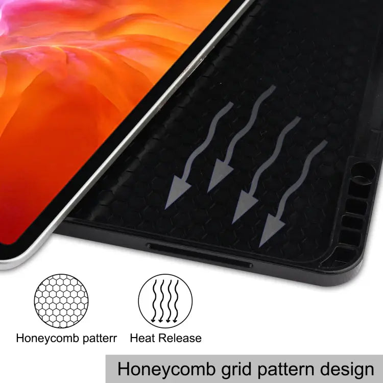 Horizontal Flip Honeycomb TPU + PU Leather Case with Three-folding Holder & Sleep / Wake-up Function & Pen Slot