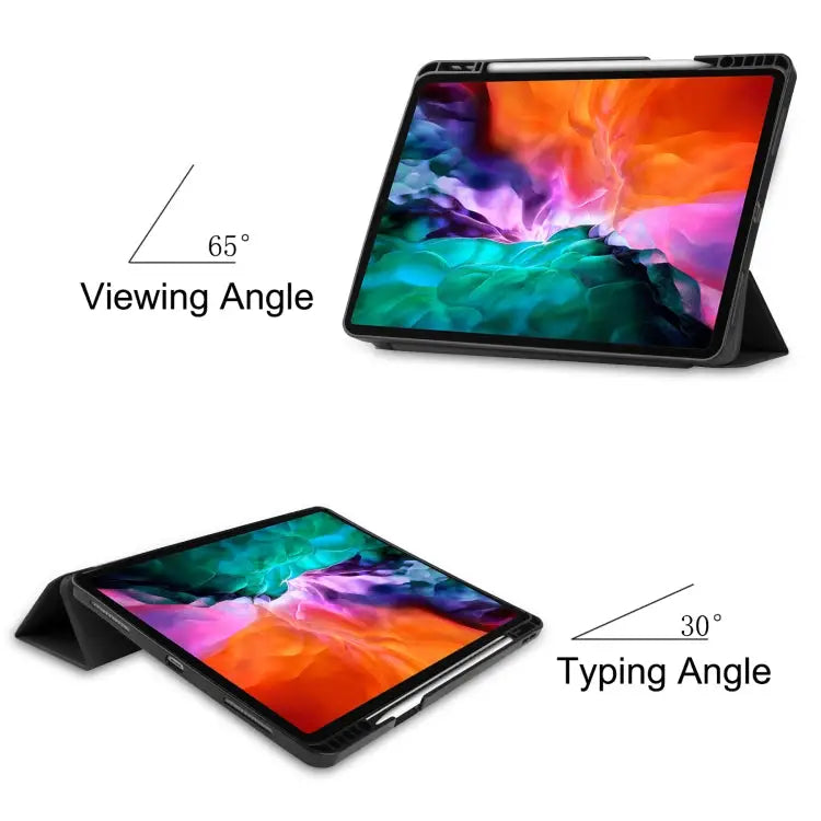 Horizontal Flip Honeycomb TPU + PU Leather Case with Three-folding Holder & Sleep / Wake-up Function & Pen Slot