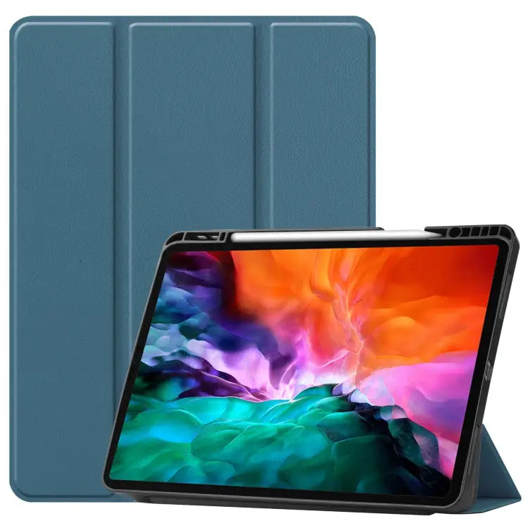 Horizontal Flip Honeycomb TPU + PU Leather Case with Three-folding Holder & Sleep / Wake-up Function & Pen Slot