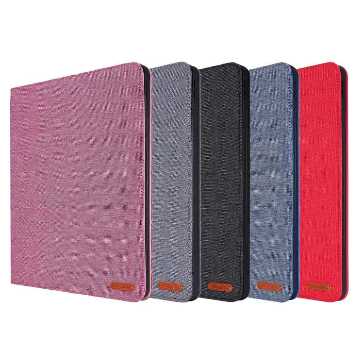 Horizontal Flip TPU + Fabric PU Leather Protective Case with Name Card Clip For iPad Pro 12.9(2020) - Apple Accessories