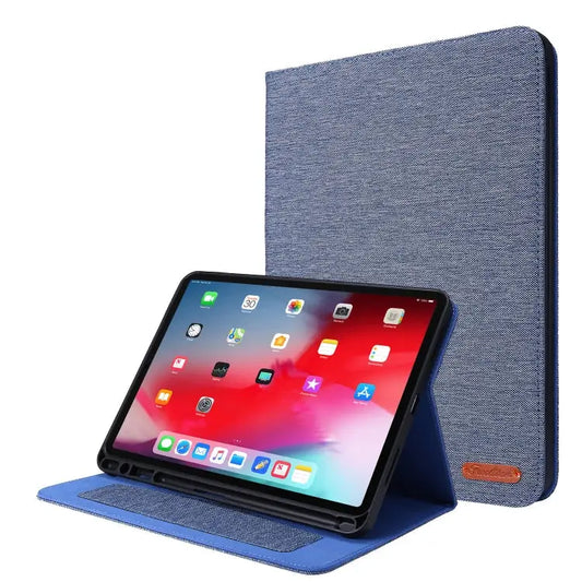 Horizontal Flip TPU + Fabric PU Leather Protective Case with Name Card Clip For iPad Pro 11(2020) - For iPad Pro
