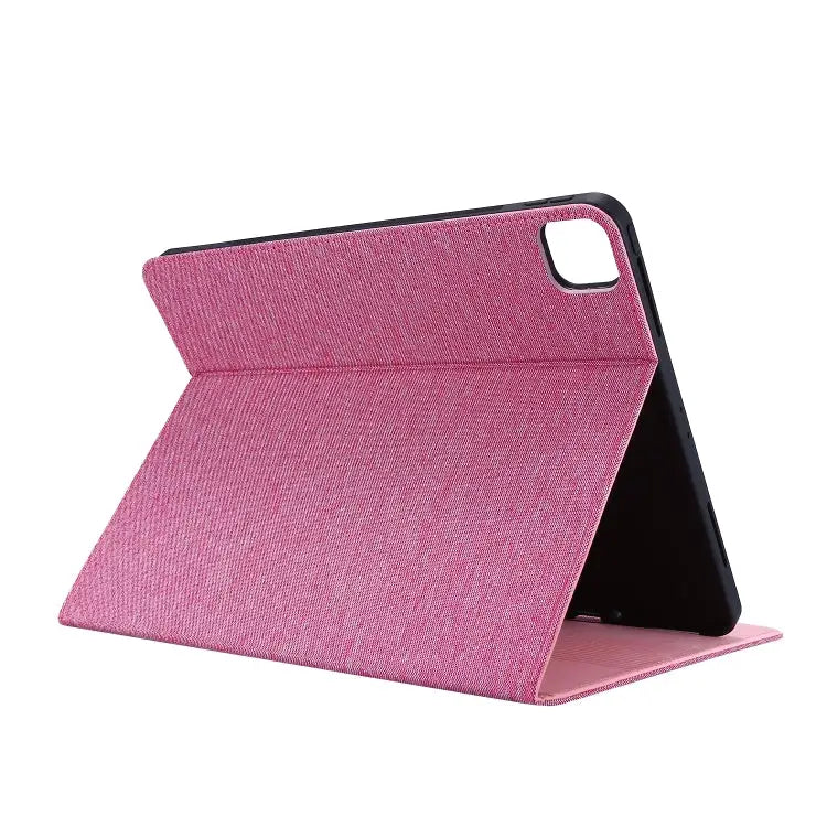 Horizontal Flip TPU + Fabric PU Leather Protective Case with Name Card Clip For iPad Pro 12.9(2020) - Apple Accessories