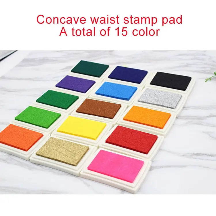 Hot Chic Child Craft Oil Based DIY InkPad Rubber Stamps 15 Colors - Inkpad 4