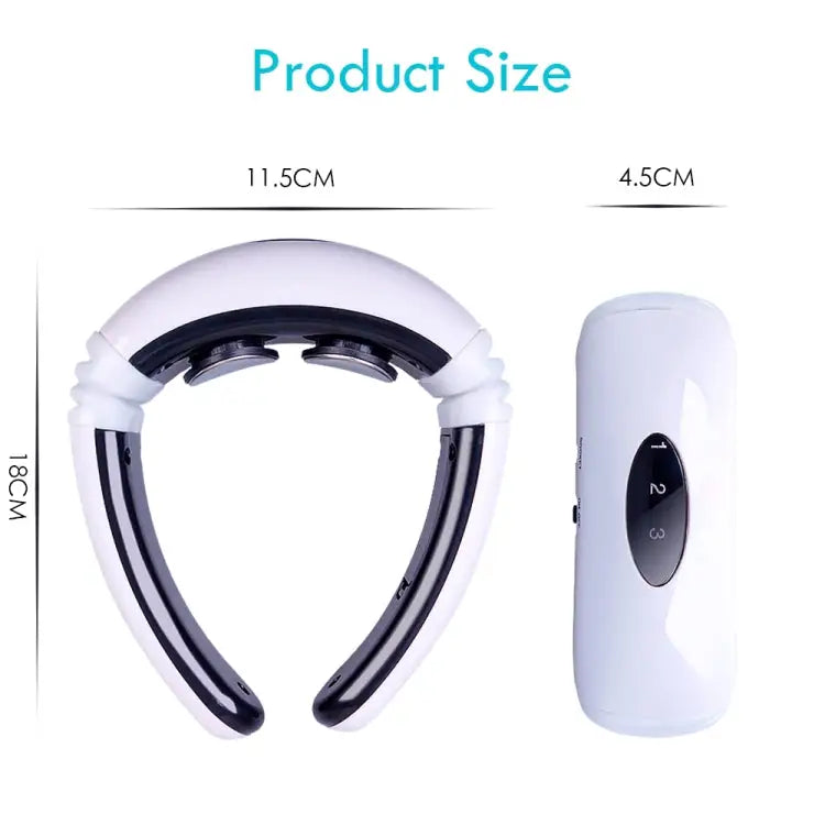 Household Electric Pulse Shock Neck Massager Intelligent Body Massager Battery Powered (Not Include Battery) Old