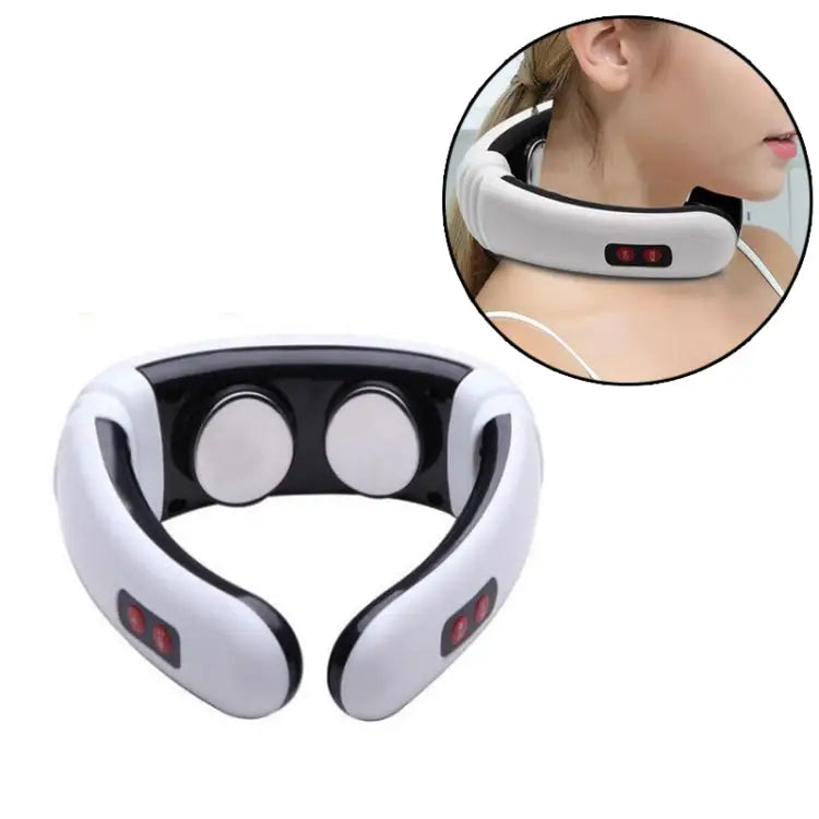 Household Electric Pulse Shock Neck Massager Intelligent Body Massager Battery Powered (Not Include Battery) Old