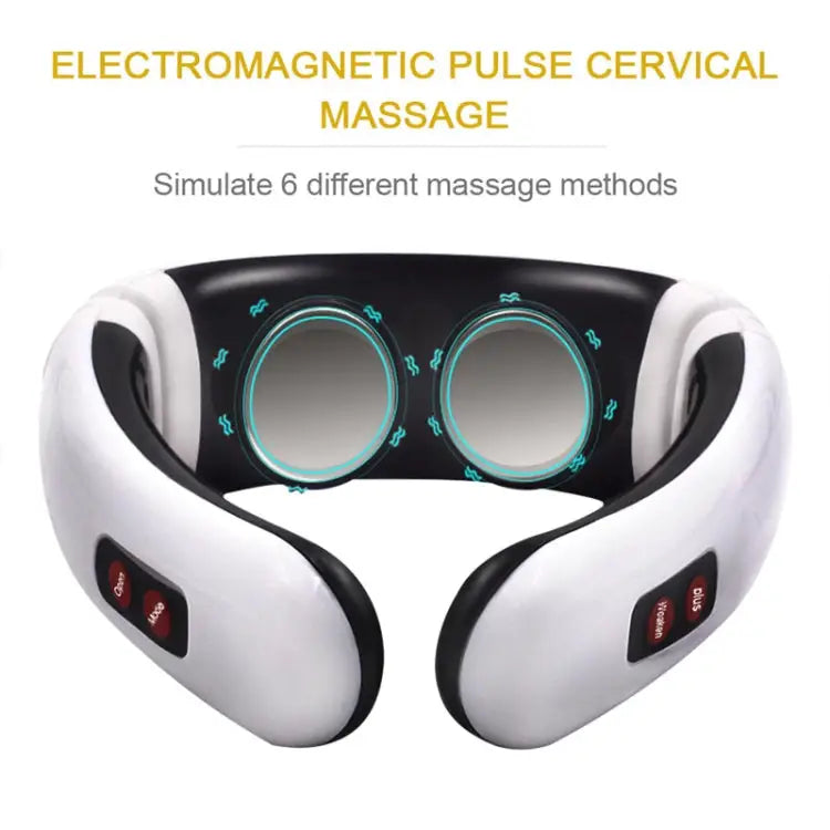 Household Electric Pulse Shock Neck Massager Intelligent Body Massager Battery Powered (Not Include Battery) Old