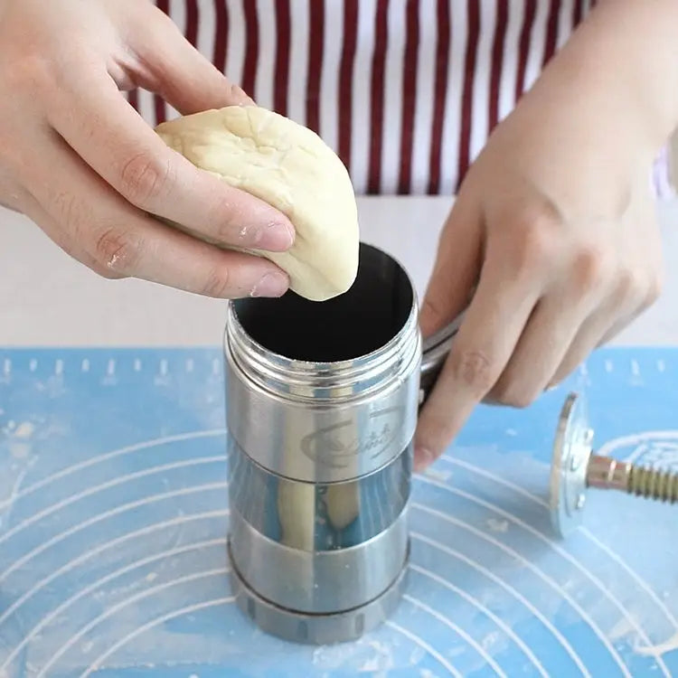 Household Stainless Steel Manual Pasta Machine Hand Pressure Noodle Machine Noodle Maker with 5 Models Pressure Noodle
