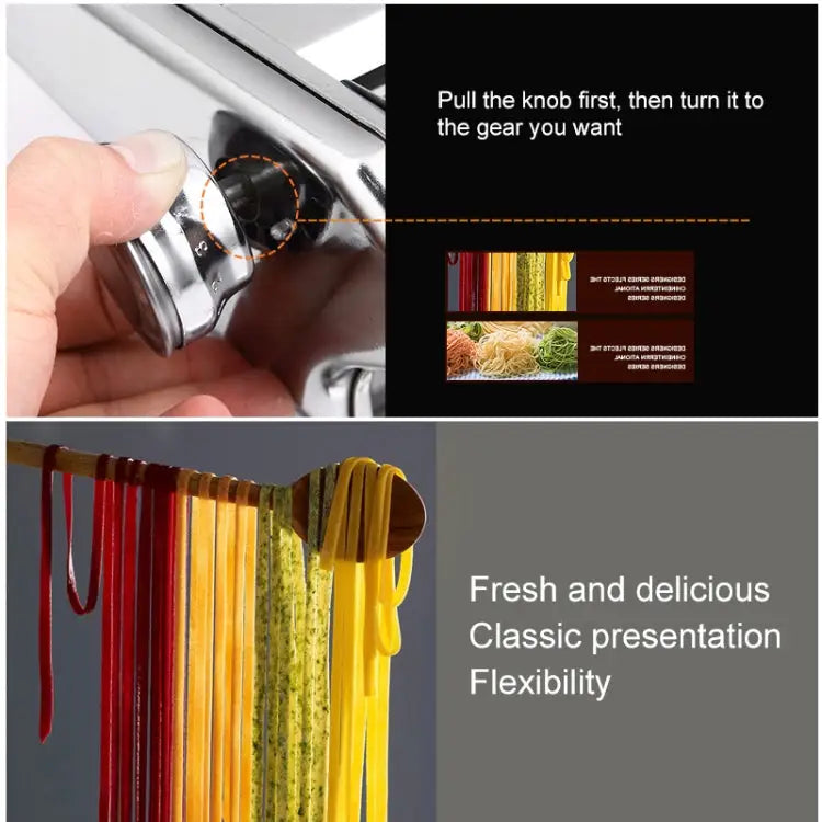 Household Stainless Steel Pasta Making Machine Manual Noodle Maker Spaghetti Hand Cutter Noodle Maker - Noodle Maker