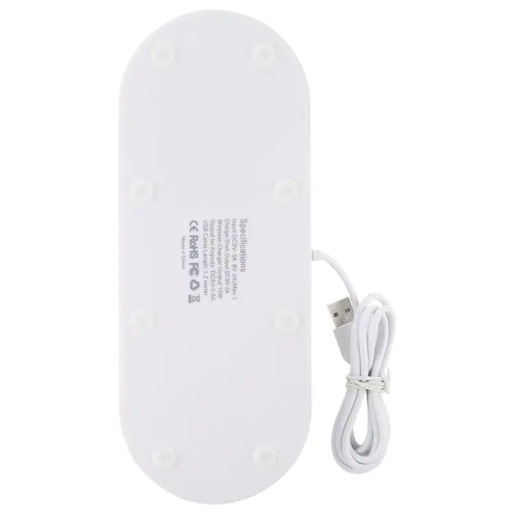 HQ-UD15 Rotatable Wireless Charging Base with Stand for Phones / iWatches / AirPods (Silver)