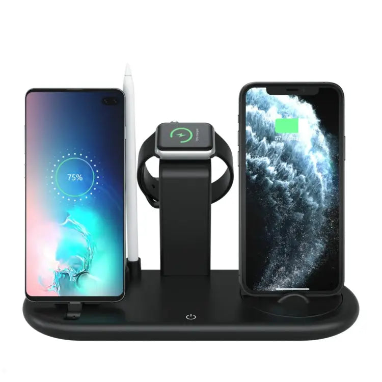 HQ-UD20 Mobile Phone Watch Multi-Function Charging Stand Wireless Charger for Phones & Apple Watch & Airpods - HQ-UD20