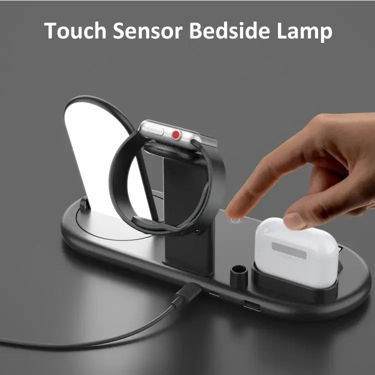 HQ-UD20 Mobile Phone Watch Multi-Function Charging Stand Wireless Charger for Phones & Apple Watch & Airpods - HQ-UD20