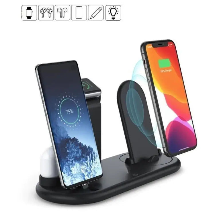HQ-UD20 Mobile Phone Watch Multi-Function Charging Stand Wireless Charger for Phones & Apple Watch & Airpods - HQ-UD20