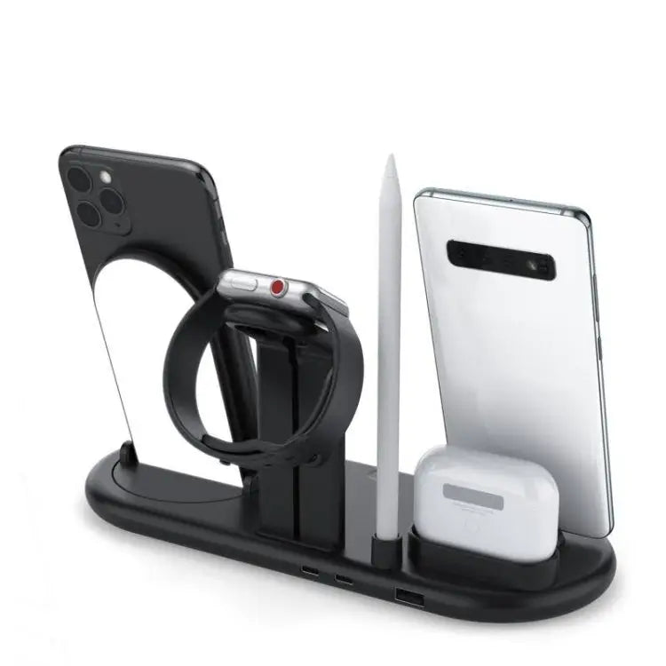 HQ-UD20 Mobile Phone Watch Multi-Function Charging Stand Wireless Charger for Phones & Apple Watch & Airpods - HQ-UD20