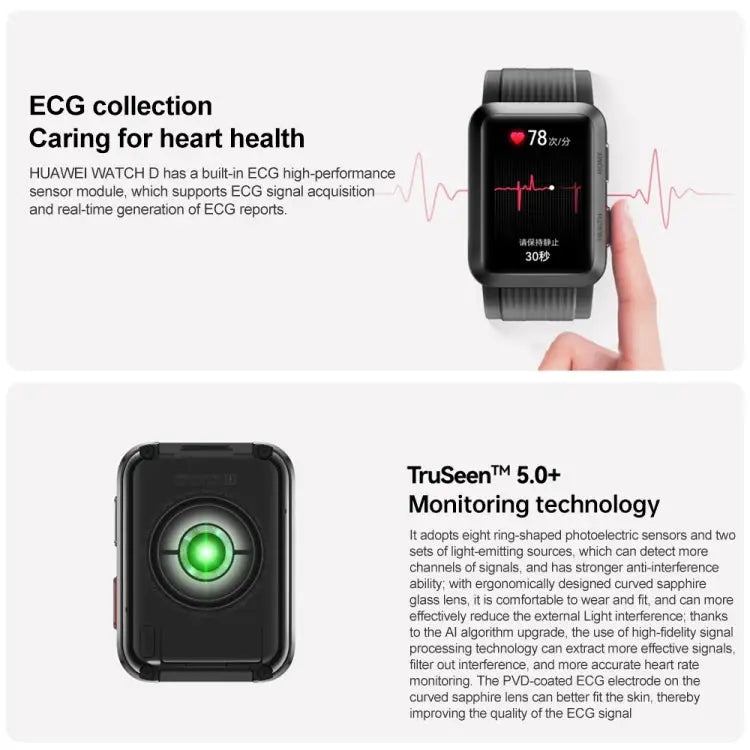 HUAWEI WATCH D Smart Healthy Watch 1.64 inch AMOLED Screen Support ECG / Blood Pressure Monitoring