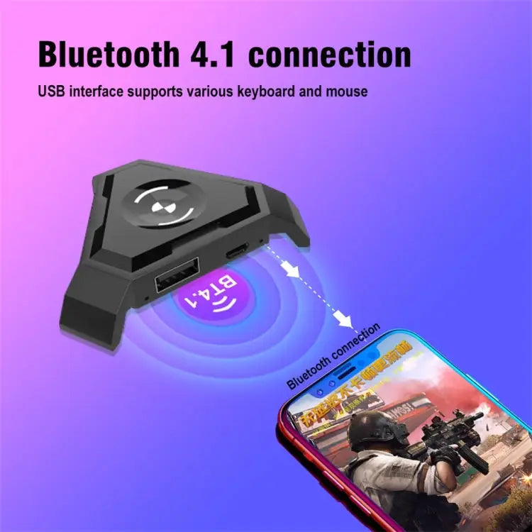 HXSJ P5 Bluetooth 4.1 Keyboard Mouse Bluetooth Gaming Converter Can Not Be Pressed Version