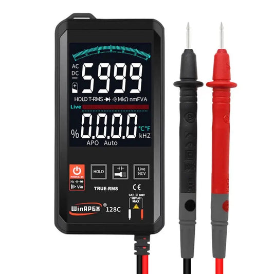HY128C Color Screen Ultra-thin Touch Smart Digital Multimeter Fully Automatic High Precision True Effective Value